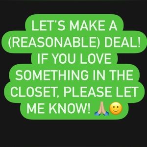 Comment, make an offer, message me!